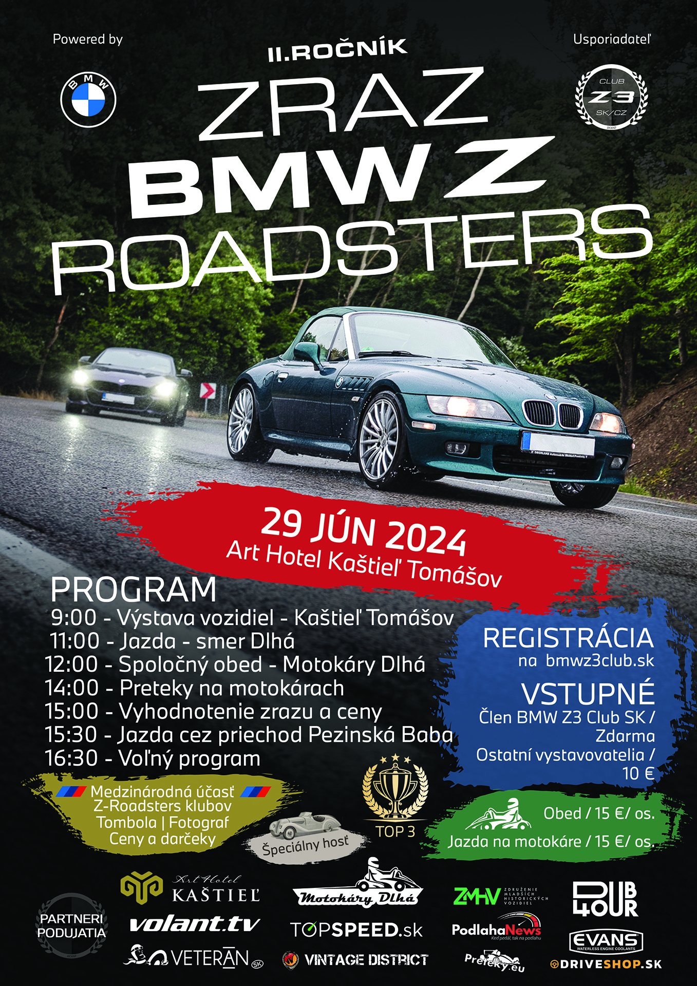 II.ročník Zraz BMW Z-Roadsters - 29.jún 2024 Tomášov